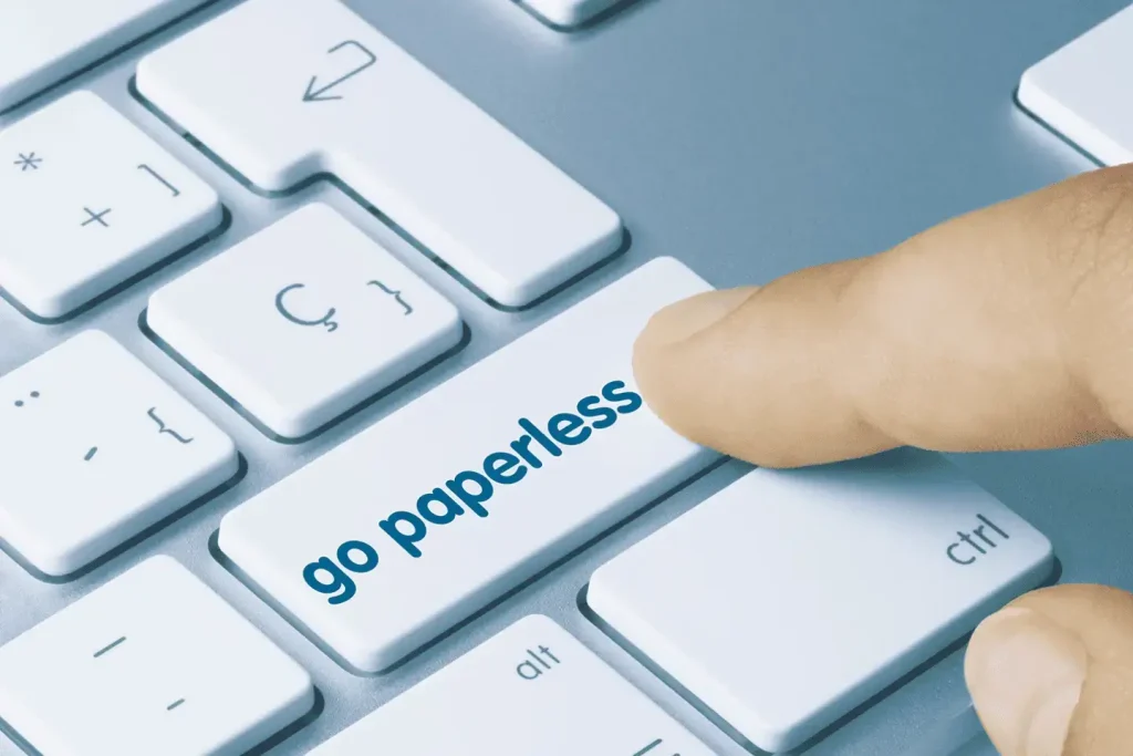 Go Paperless logo, Go paperless, digital transformation, document management, Majestec Ltd