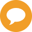 Orange communication icon