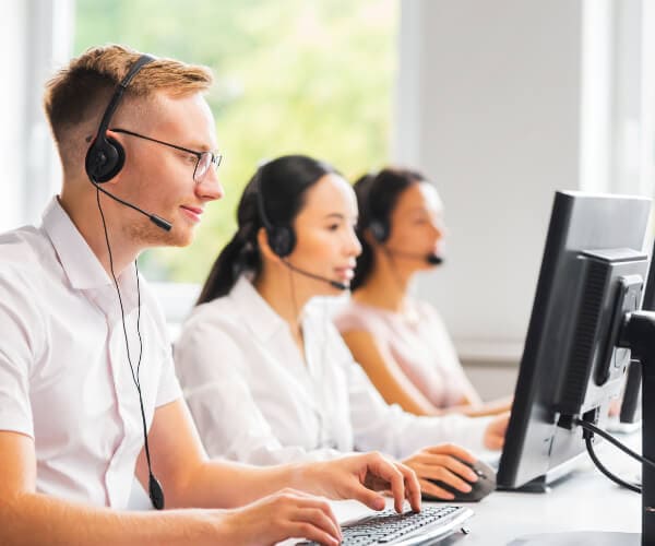 A team of employees providing customer IT Support Coventry services